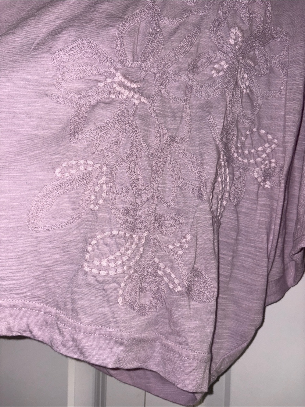 Democracy Floral Embroidered Dolman Sleeve Knit Top Size L - Picture 8 of 11